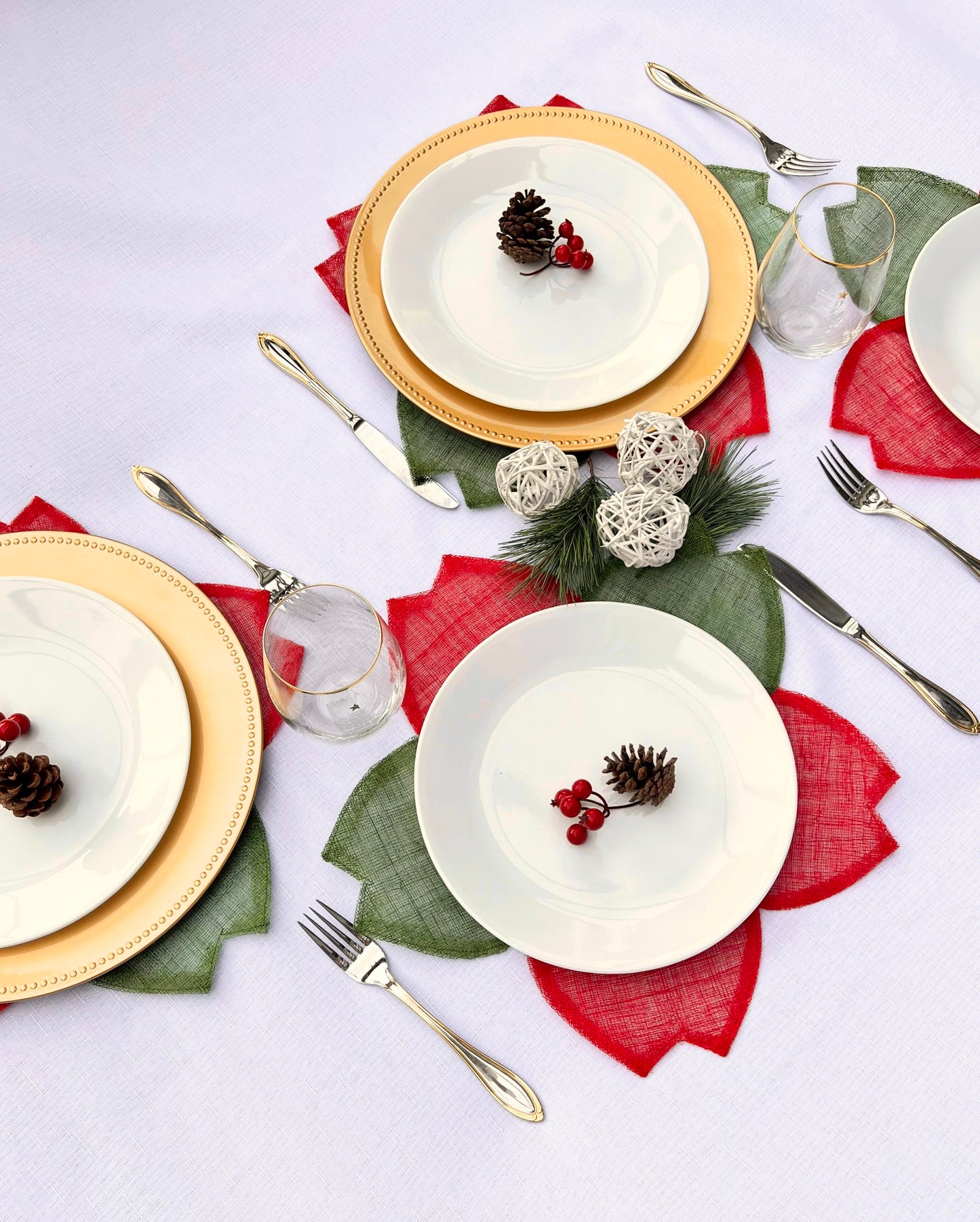 Poinsettia Woven Placemat